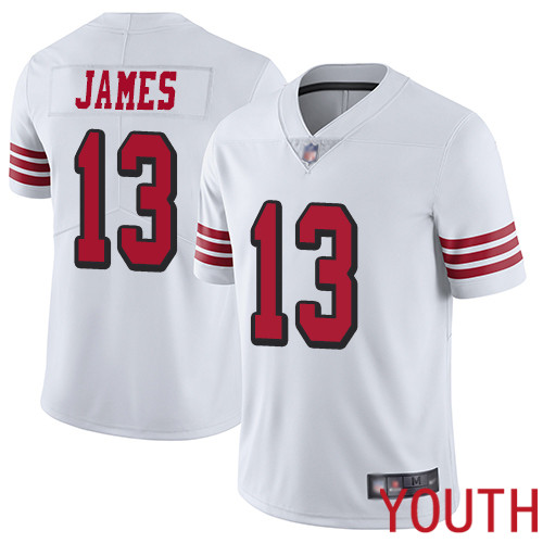 San Francisco 49ers Limited White Youth Richie James NFL Jersey 13 Rush Vapor Untouchable
